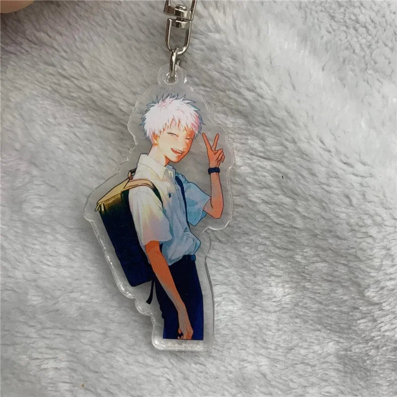 Anime Keychain Hikaru Ga Shinda Natsu Hikaru Yoshiki Acrylic Keyring Strap Figure Hanging Accessories 6Cm