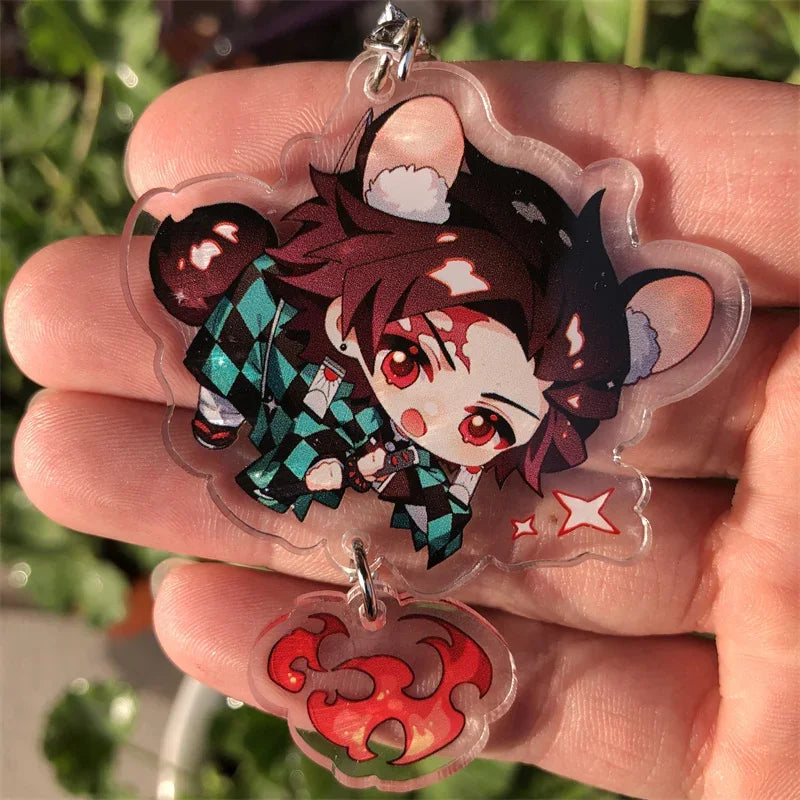 Anime Keychain Accessories Game Backpack Pendant Prop Badge Gift
