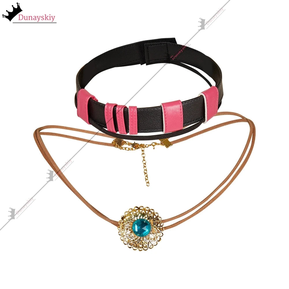 Arcane Jinx Cospaly Costumes Necklace Anime Game Arcane Season 2 Role-Playing Jewerly Anime Party Same Style Wearing Chain Gift