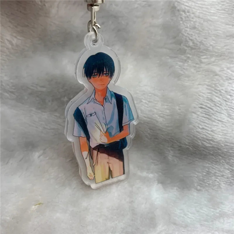 Anime Keychain Hikaru Ga Shinda Natsu Hikaru Yoshiki Acrylic Keyring Strap Figure Hanging Accessories 6Cm