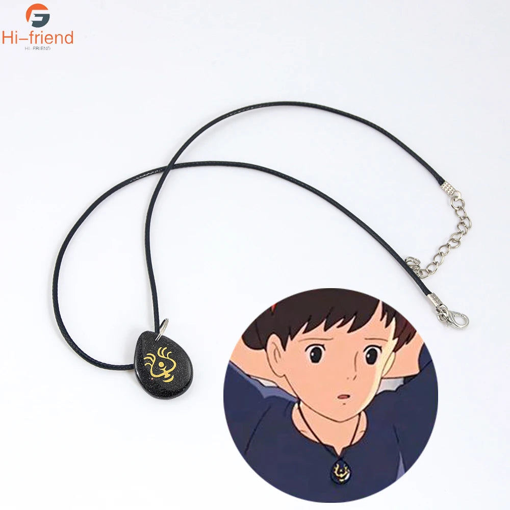 Anime Hayao Miyazaki Series Laputa Flying Stone Necklace Castle in the Sky New Pendant Necklace for Japanese Anime Costume Gift