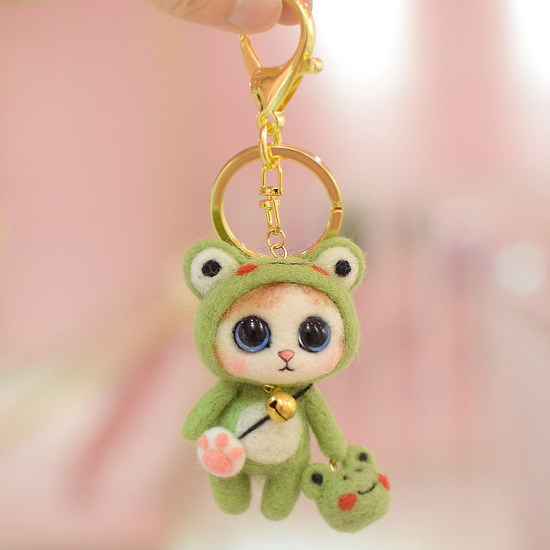 Simulation Cat Key Pendant Creative Doll Gift Material Package
