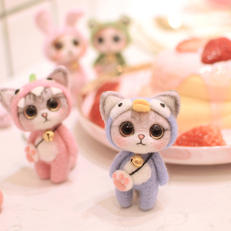Simulation Cat Key Pendant Creative Doll Gift Material Package