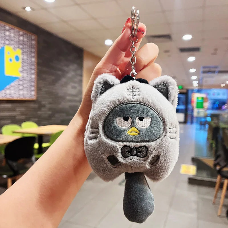산리오 Fish Plush Keychain Cartoon Sanrio Plush Cinnamoroll 쿠로미 시나모롤 Pompompurin 키링 Cartoon Anime Pendant Kawaii Bag Decor Kid Girl