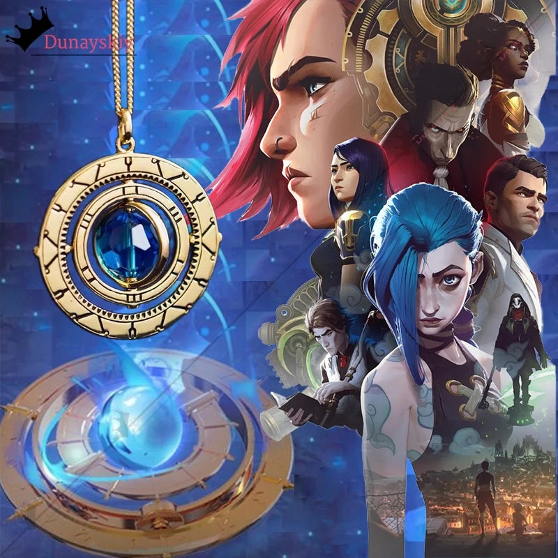 Arcane Jinx Cospaly Costumes Necklace Anime Game Arcane Season 2 Role-Playing Jewerly Anime Party Same Style Wearing Chain Gift