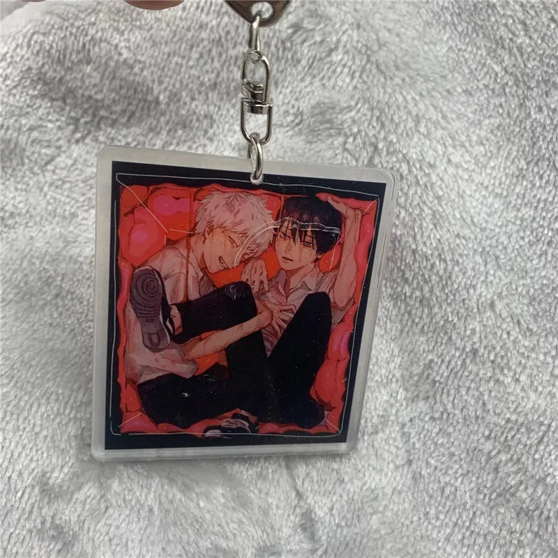 Anime Keychain Hikaru Ga Shinda Natsu Hikaru Yoshiki Acrylic Keyring Strap Figure Hanging Accessories 6Cm