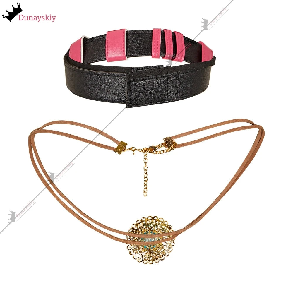 Arcane Jinx Cospaly Costumes Necklace Anime Game Arcane Season 2 Role-Playing Jewerly Anime Party Same Style Wearing Chain Gift