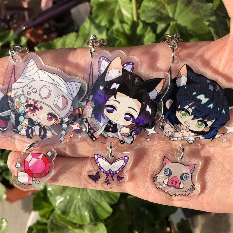 Anime Keychain Accessories Game Backpack Pendant Prop Badge Gift