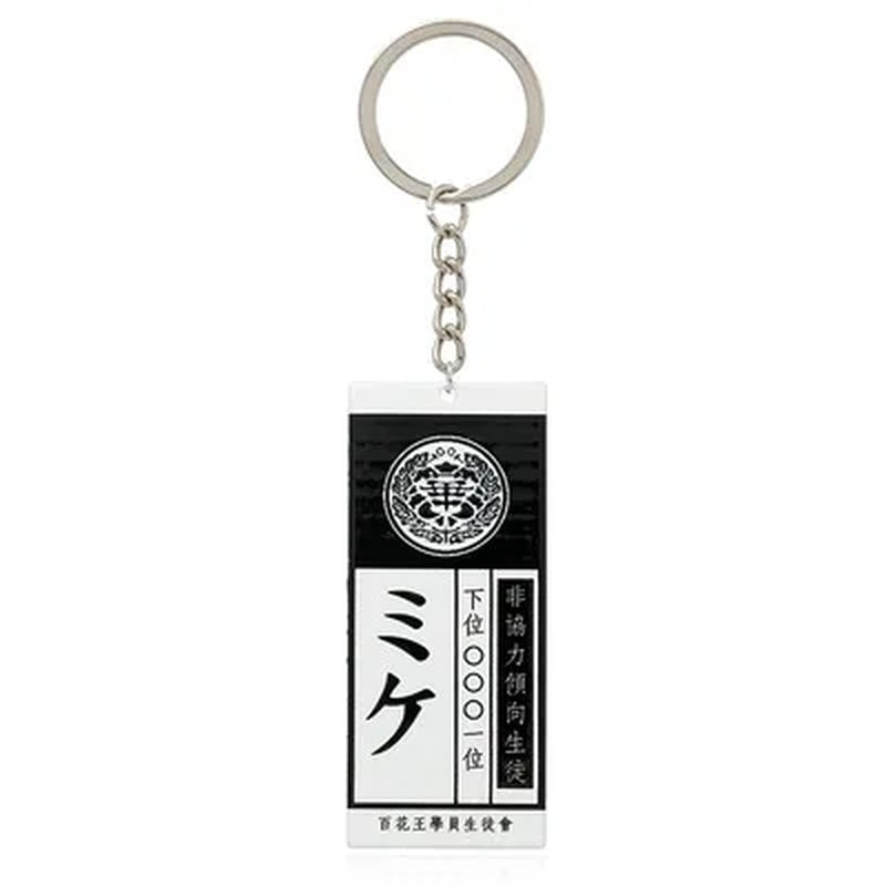 Anime Hot Cool Cosplay Props Kakegurui Yumeko Jabami Acrylic Necklace Pendant Accessories School Name Card Cosplay Accessories