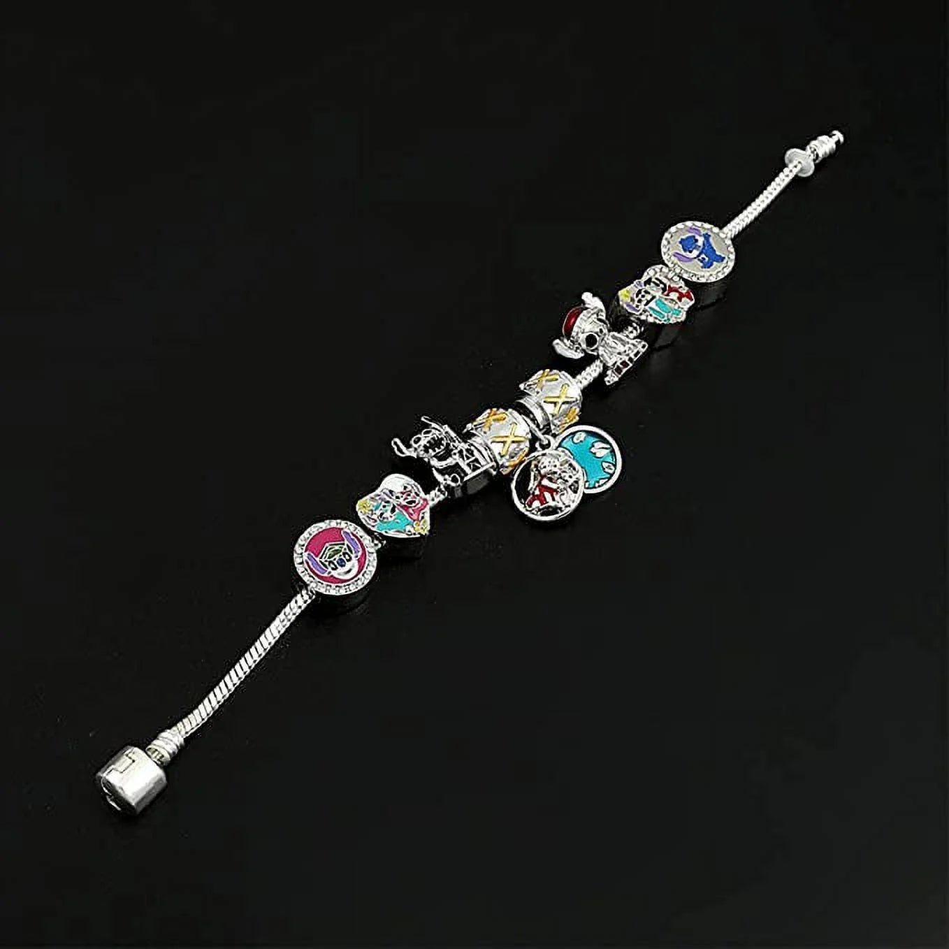 Anime Stitch Charm Bracelet, 6.7''