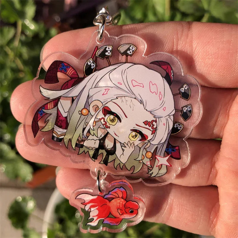Anime Keychain Accessories Game Backpack Pendant Prop Badge Gift