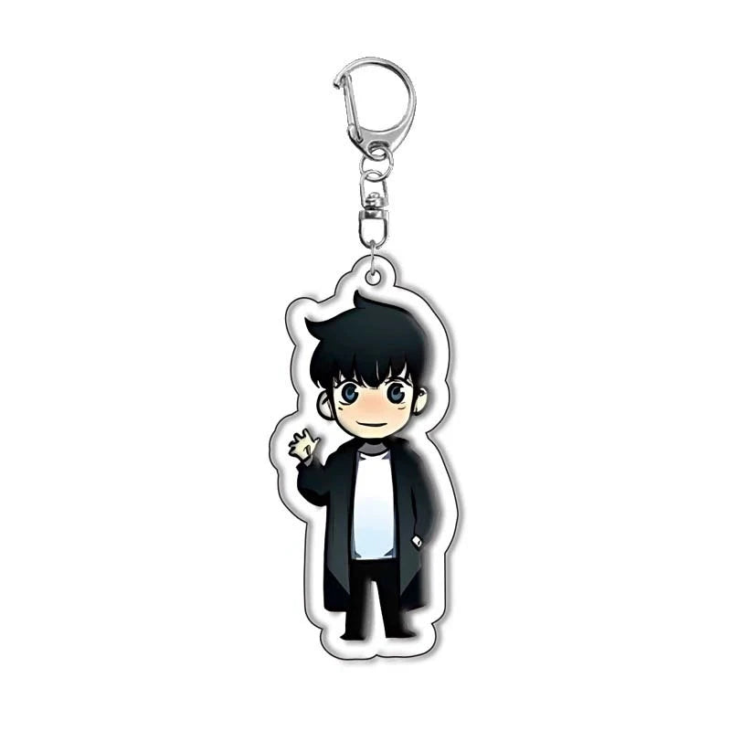 Anime Keychain Solo Leveling Acrylic Accessaries Cartoon Bag Pendant Gift Cute Bag Charm Keyring Friends Fans Gifts