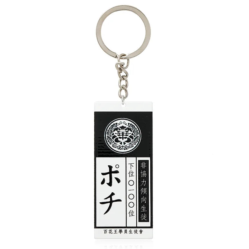 Anime Hot Cool Cosplay Props Kakegurui Yumeko Jabami Acrylic Necklace Pendant Accessories School Name Card Cosplay Accessories