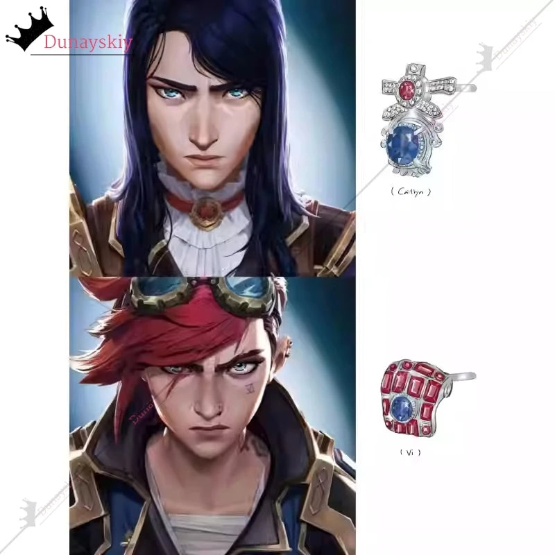 Arcane Jinx Cospaly Costumes Necklace Anime Game Arcane Season 2 Role-Playing Jewerly Anime Party Same Style Wearing Chain Gift