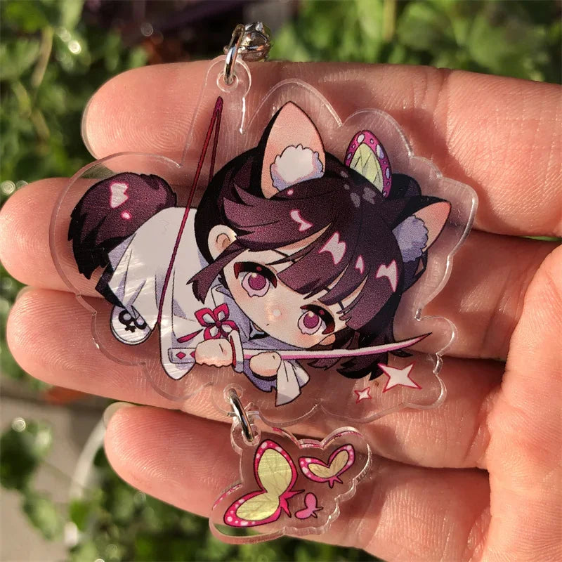 Anime Keychain Accessories Game Backpack Pendant Prop Badge Gift