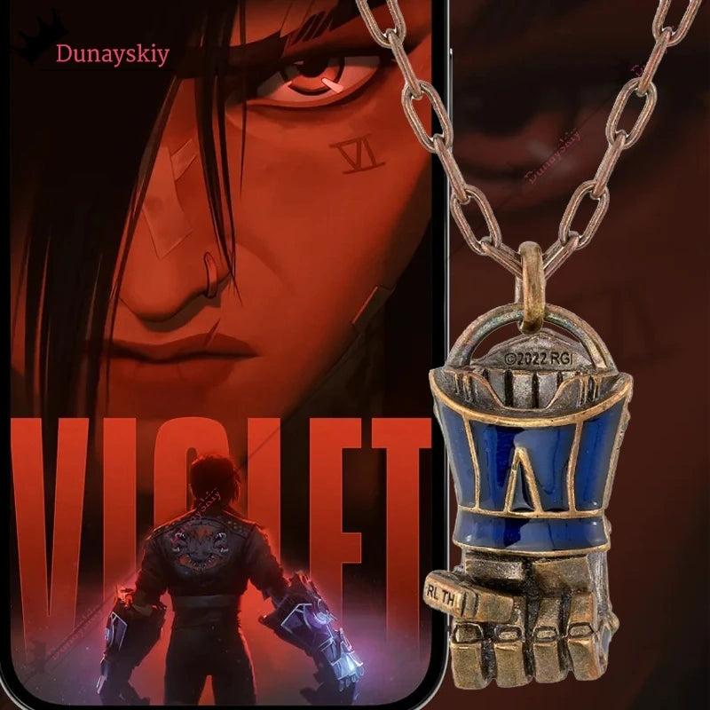 Arcane Jinx Cospaly Costumes Necklace Anime Game Arcane Season 2 Role-Playing Jewerly Anime Party Same Style Wearing Chain Gift