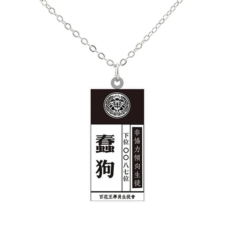 Anime Kakegurui Icons Vintage Resin Crafts Necklace Compulsive Gambler New PVC Cosplay Pendant Jewelry