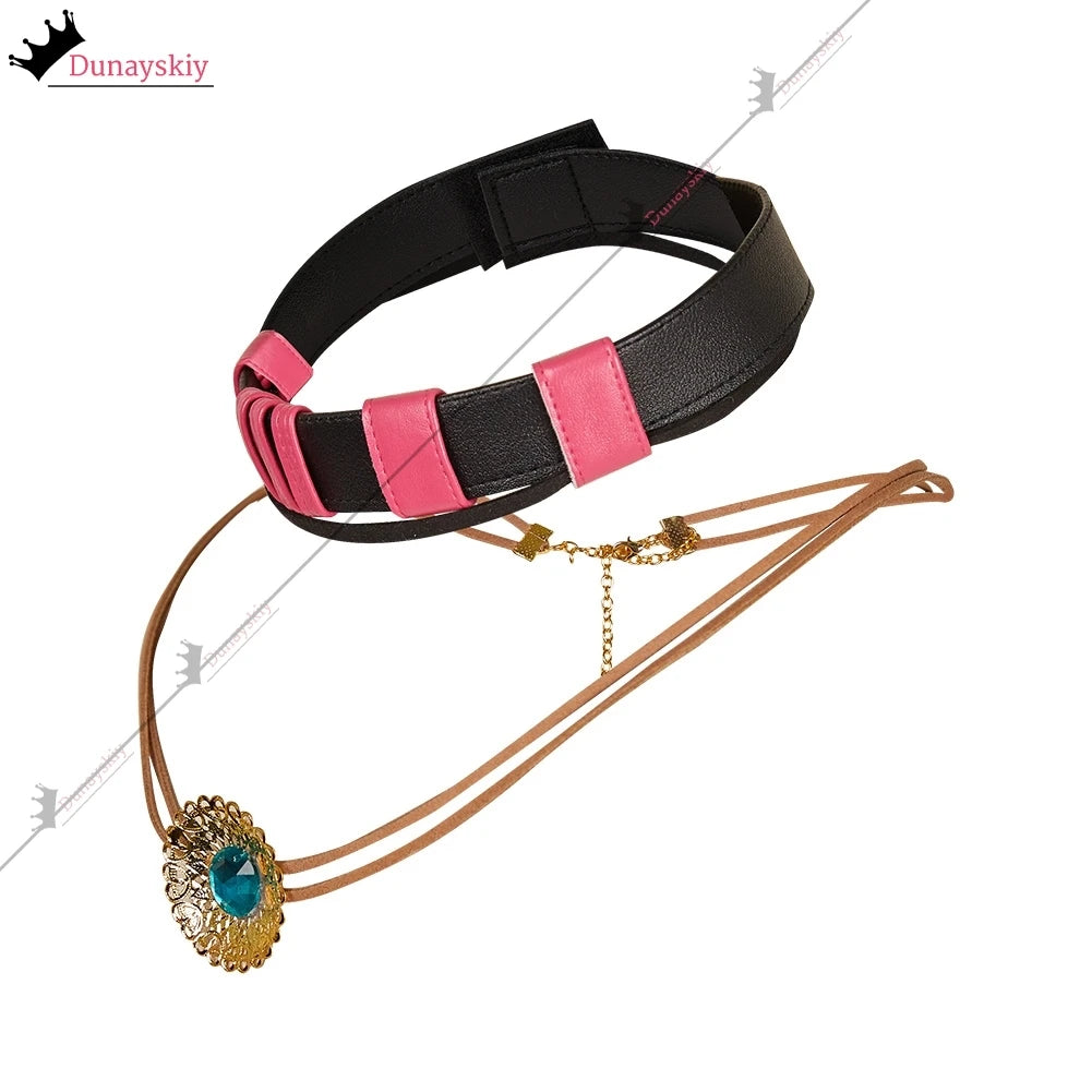 Arcane Jinx Cospaly Costumes Necklace Anime Game Arcane Season 2 Role-Playing Jewerly Anime Party Same Style Wearing Chain Gift