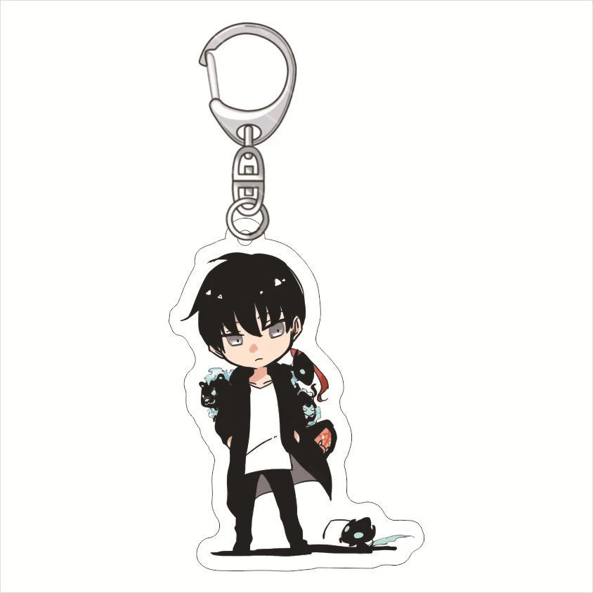 Anime Keychain Solo Leveling Acrylic Accessaries Cartoon Bag Pendant Gift Cute Bag Charm Keyring Friends Fans Gifts