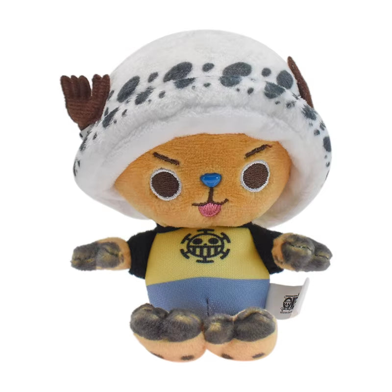 Anime One Piece Plush Toys Luffy Chopper Sabo Plush Doll Stuffed Kawaii Cute Toy Chopper Doll Keychain Halloween Gift for Child