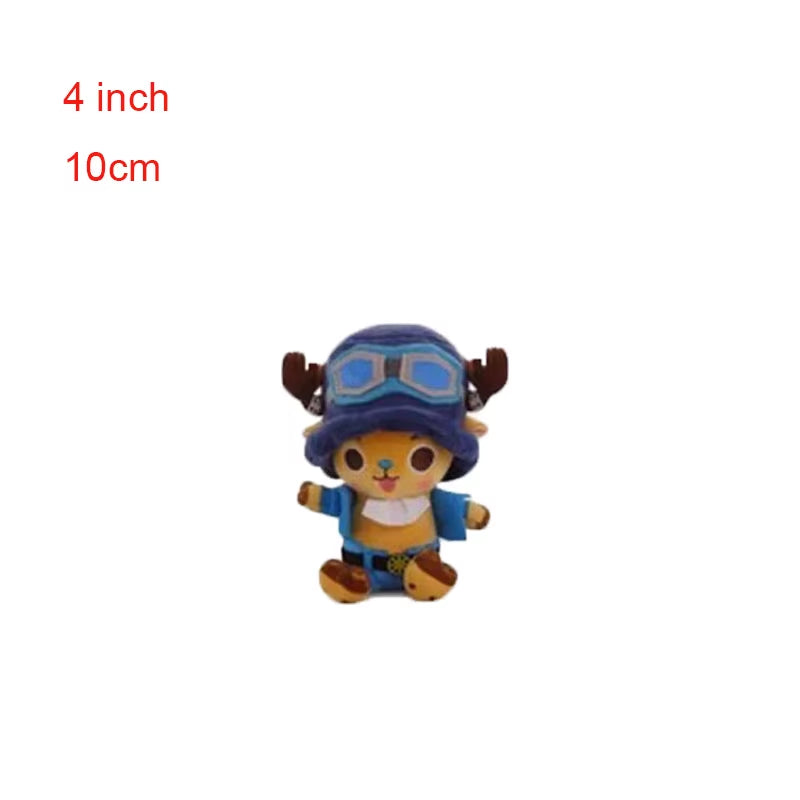 Anime One Piece Plush Toys Luffy Chopper Sabo Plush Doll Stuffed Kawaii Cute Toy Chopper Doll Keychain Halloween Gift for Child
