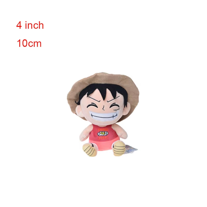 Anime One Piece Plush Toys Luffy Chopper Sabo Plush Doll Stuffed Kawaii Cute Toy Chopper Doll Keychain Halloween Gift for Child
