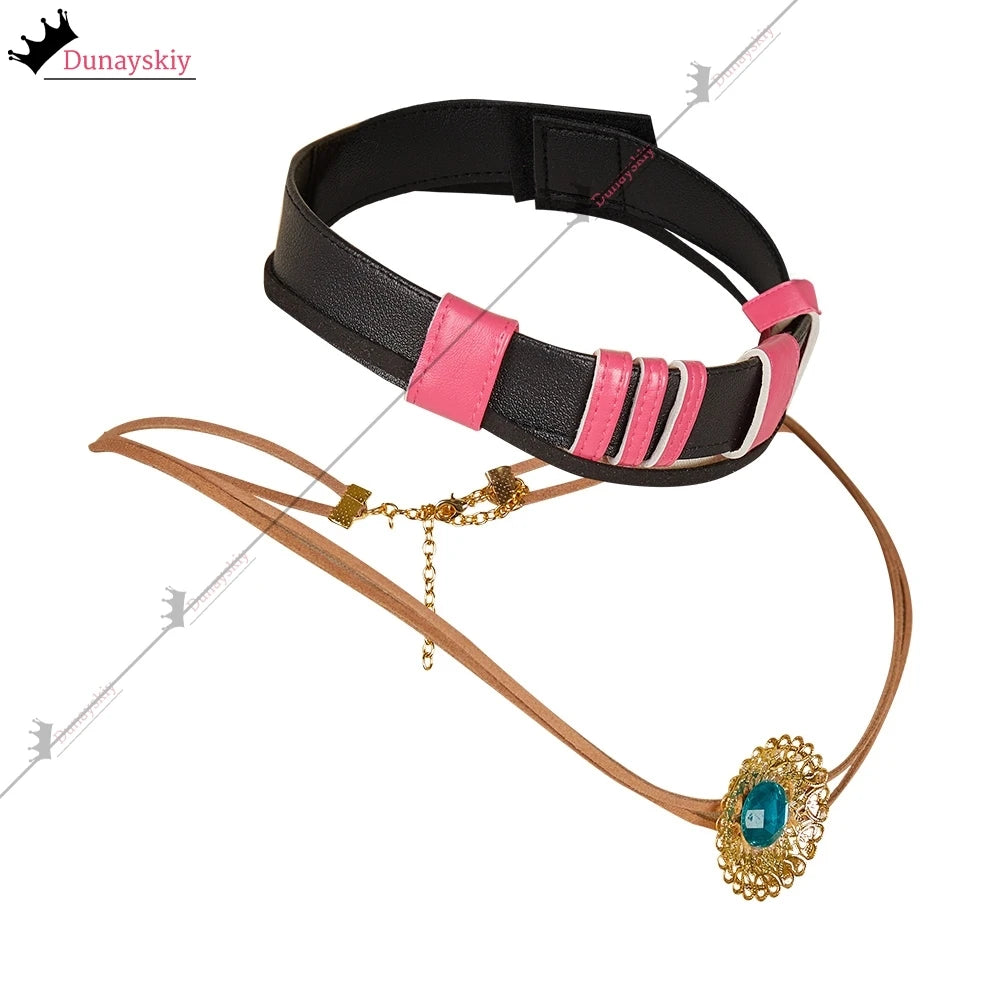 Arcane Jinx Cospaly Costumes Necklace Anime Game Arcane Season 2 Role-Playing Jewerly Anime Party Same Style Wearing Chain Gift
