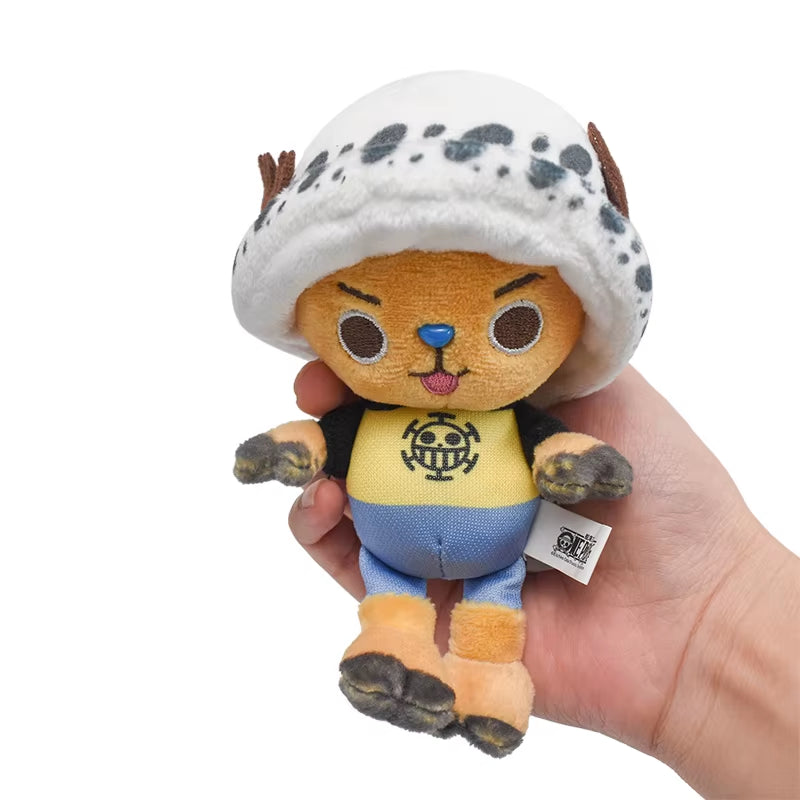 Anime One Piece Plush Toys Luffy Chopper Sabo Plush Doll Stuffed Kawaii Cute Toy Chopper Doll Keychain Halloween Gift for Child