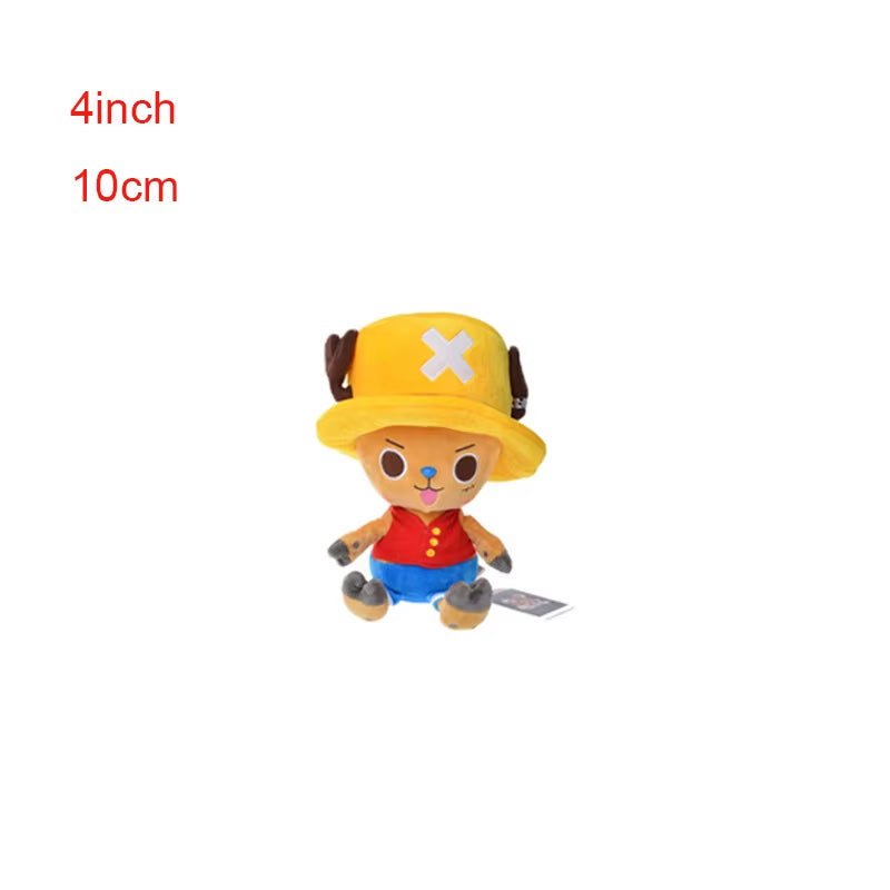 Anime One Piece Plush Toys Luffy Chopper Sabo Plush Doll Stuffed Kawaii Cute Toy Chopper Doll Keychain Halloween Gift for Child