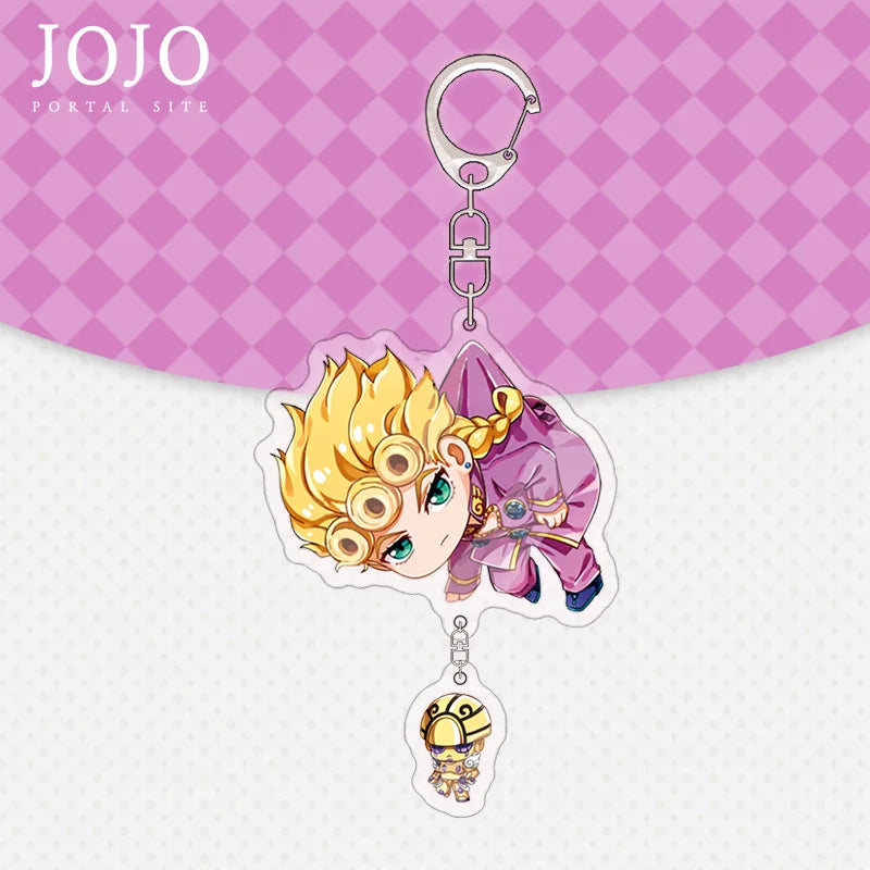 Anime Adventure Man Keychain Q Version Figures Cosplay Key Chain Cartoon Print Acrylic Pendant Bag Jewerly Gift