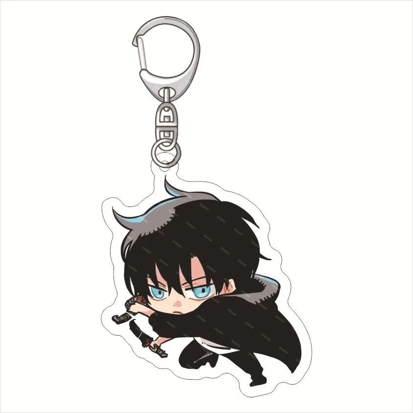 Anime Keychain Solo Leveling Acrylic Accessaries Cartoon Bag Pendant Gift Cute Bag Charm Keyring Friends Fans Gifts