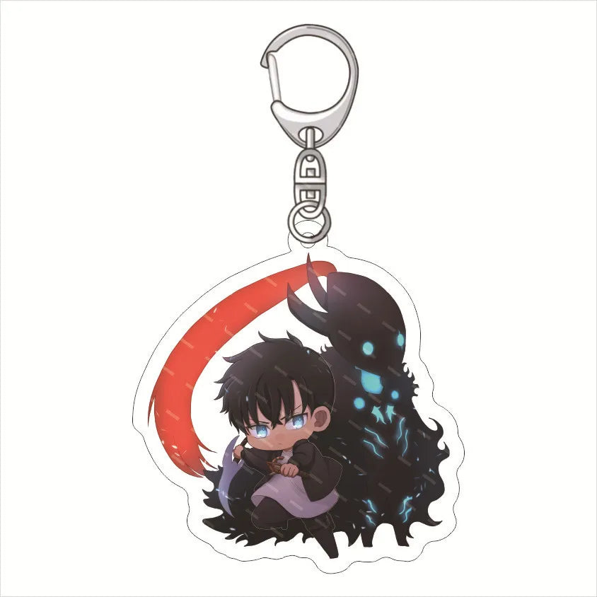 Anime Keychain Solo Leveling Acrylic Accessaries Cartoon Bag Pendant Gift Cute Bag Charm Keyring Friends Fans Gifts