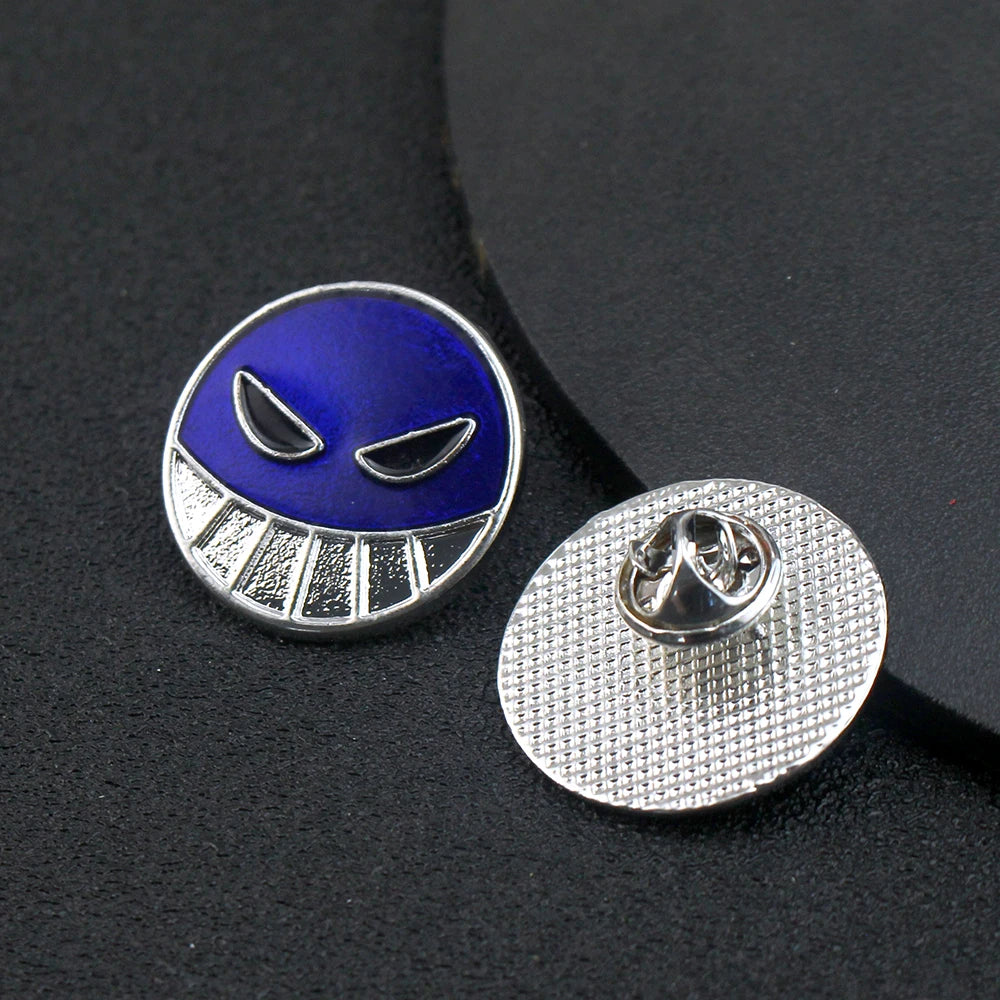 Anime One Piece Necklace Portgas D Ace Keychain Metal Necklaces Jewelry Creative Rotating Pendant Chains Choker Keychain