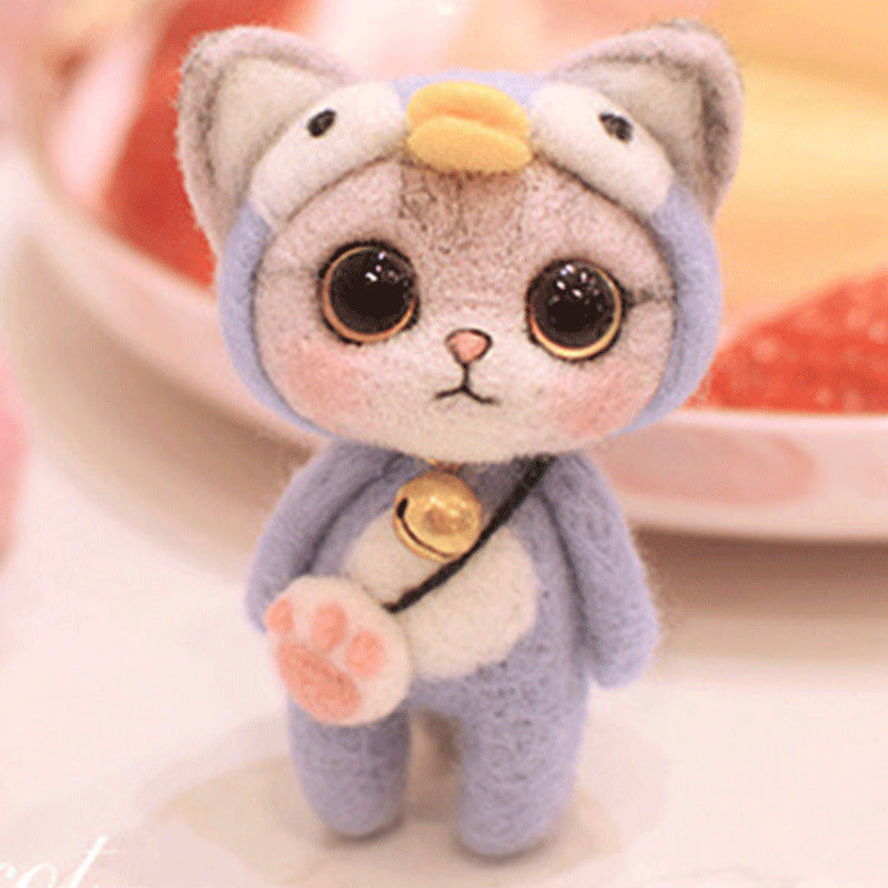 Simulation Cat Key Pendant Creative Doll Gift Material Package