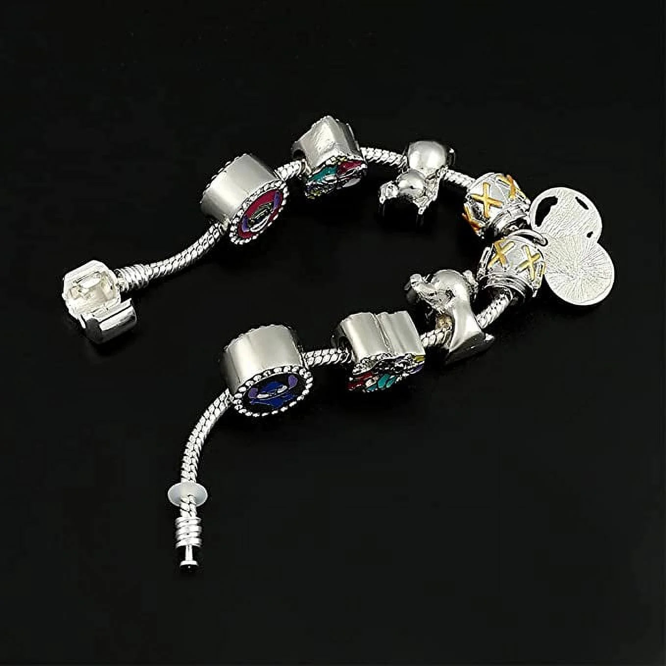 Anime Stitch Charm Bracelet, 6.7''