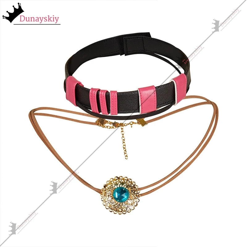 Arcane Jinx Cospaly Costumes Necklace Anime Game Arcane Season 2 Role-Playing Jewerly Anime Party Same Style Wearing Chain Gift