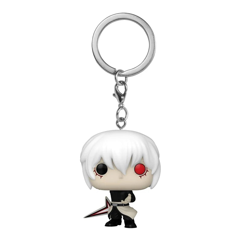Anime Tokyo Ghoul Re Ken Kaneki Final Battle Pocket Keychain Vinyl Action Figure Collection Model Animation Doll Toy
