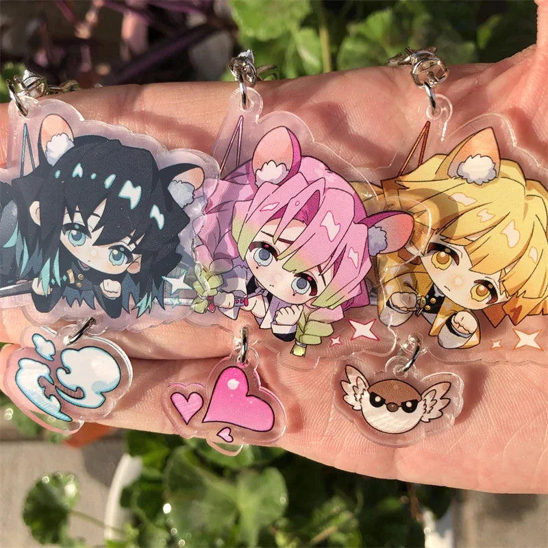Anime Keychain Accessories Game Backpack Pendant Prop Badge Gift