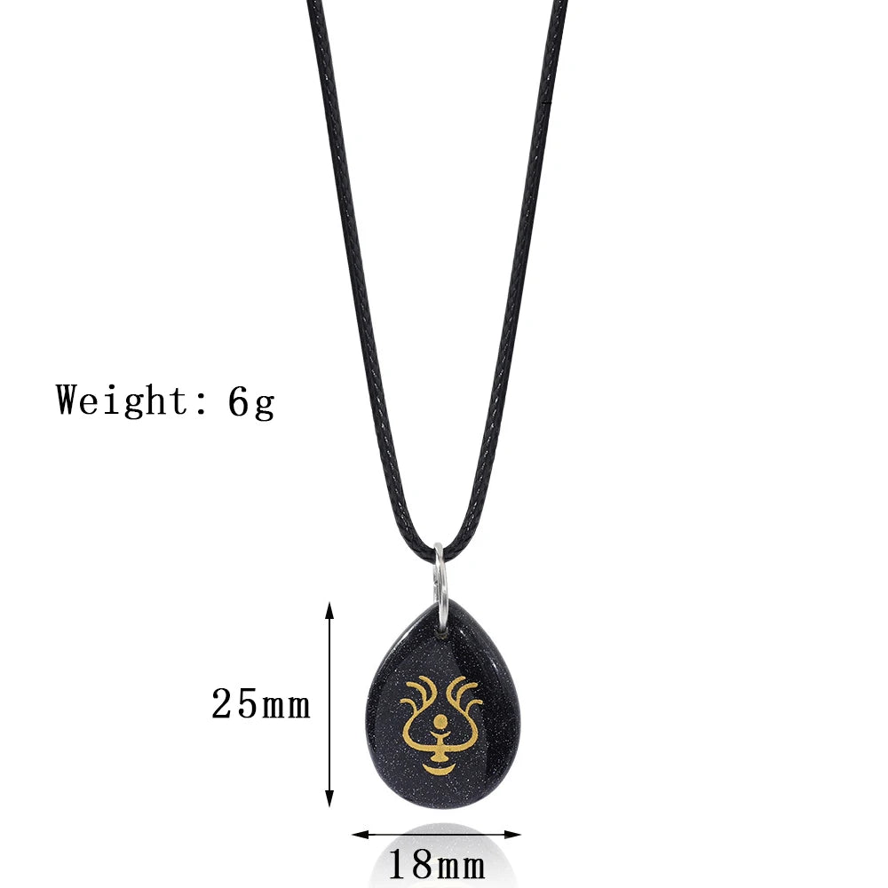 Anime Hayao Miyazaki Series Laputa Flying Stone Necklace Castle in the Sky New Pendant Necklace for Japanese Anime Costume Gift