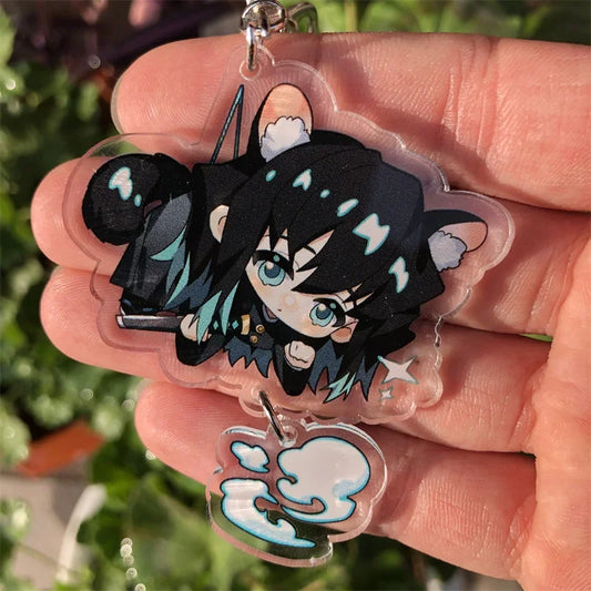 Anime Keychain Accessories Game Backpack Pendant Prop Badge Gift