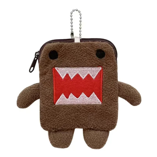 Domo Kun Plush Coin Purse Cute Keychain Wallet Anime Body Mini Small Coin Pouch Case